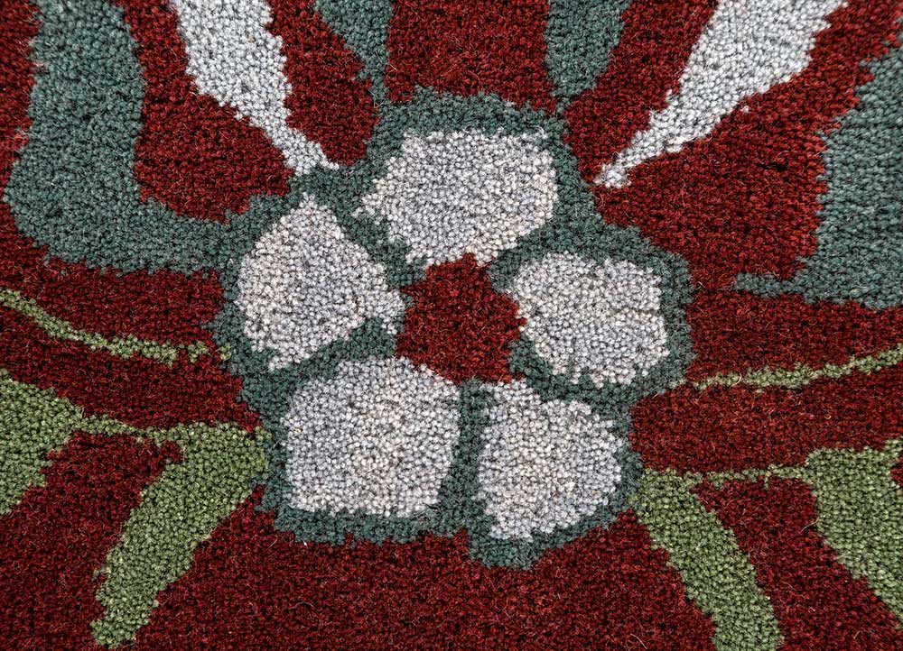 Maroon Bloom Vintage Rug