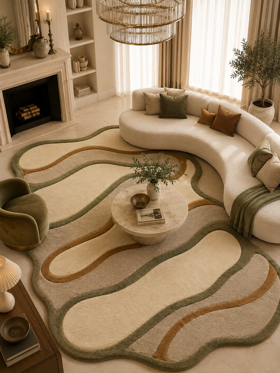 Olive Drift Rug