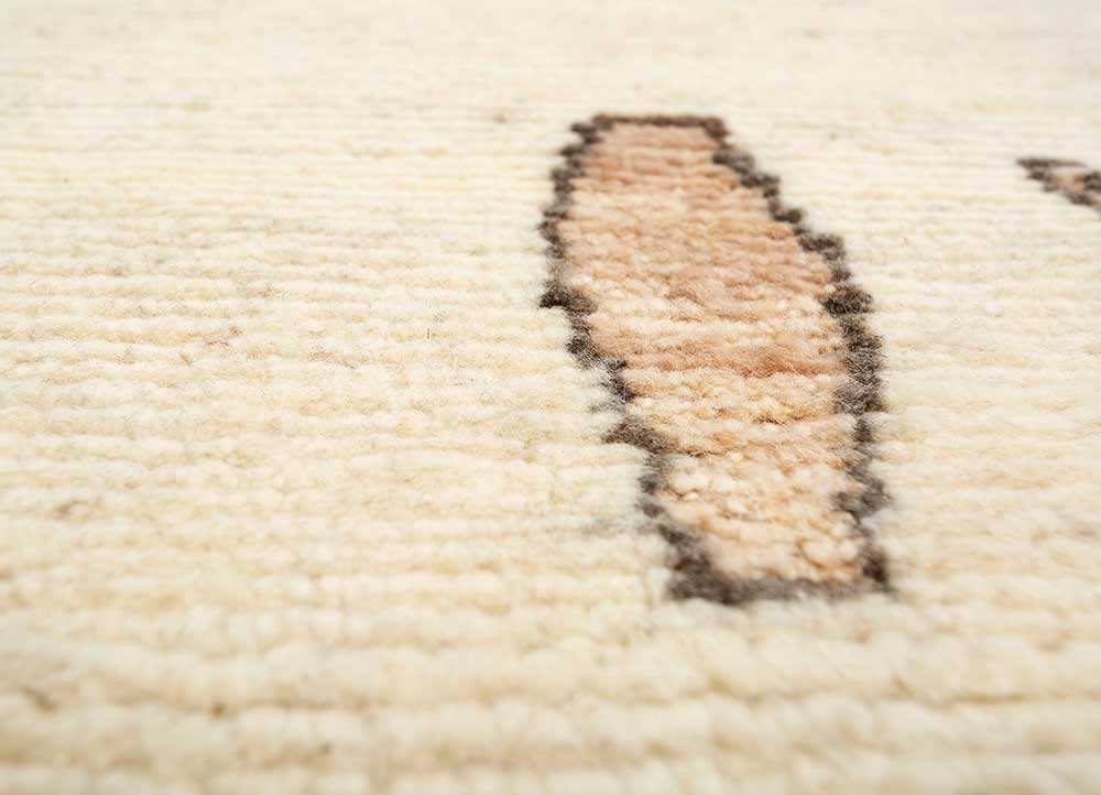 Natural White/Sand  Moroccan Rug