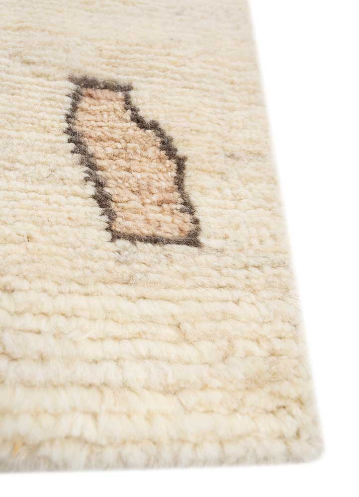 Natural White/Sand  Moroccan Rug