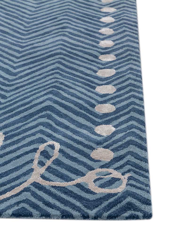 dark denim/skyline hand tufted kids Rugs