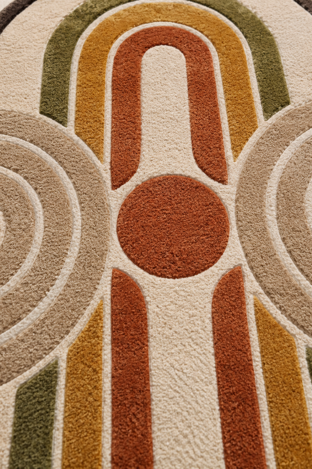Retro Orbit Oval Rug
