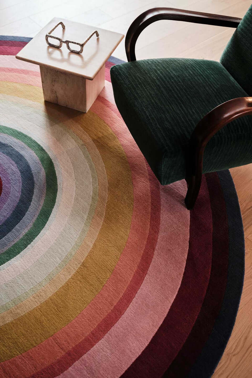 Rosy Reverberation Rug