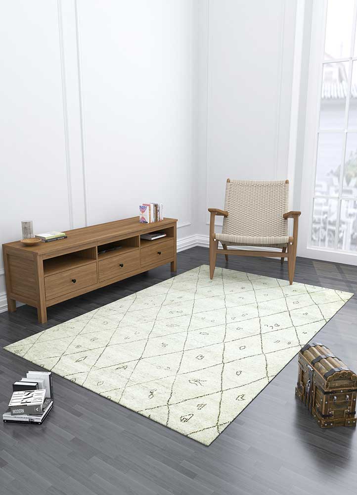 Natural White Moroccan Rug