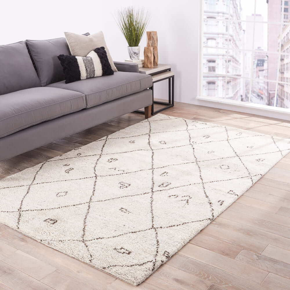 Natural White Moroccan Rug