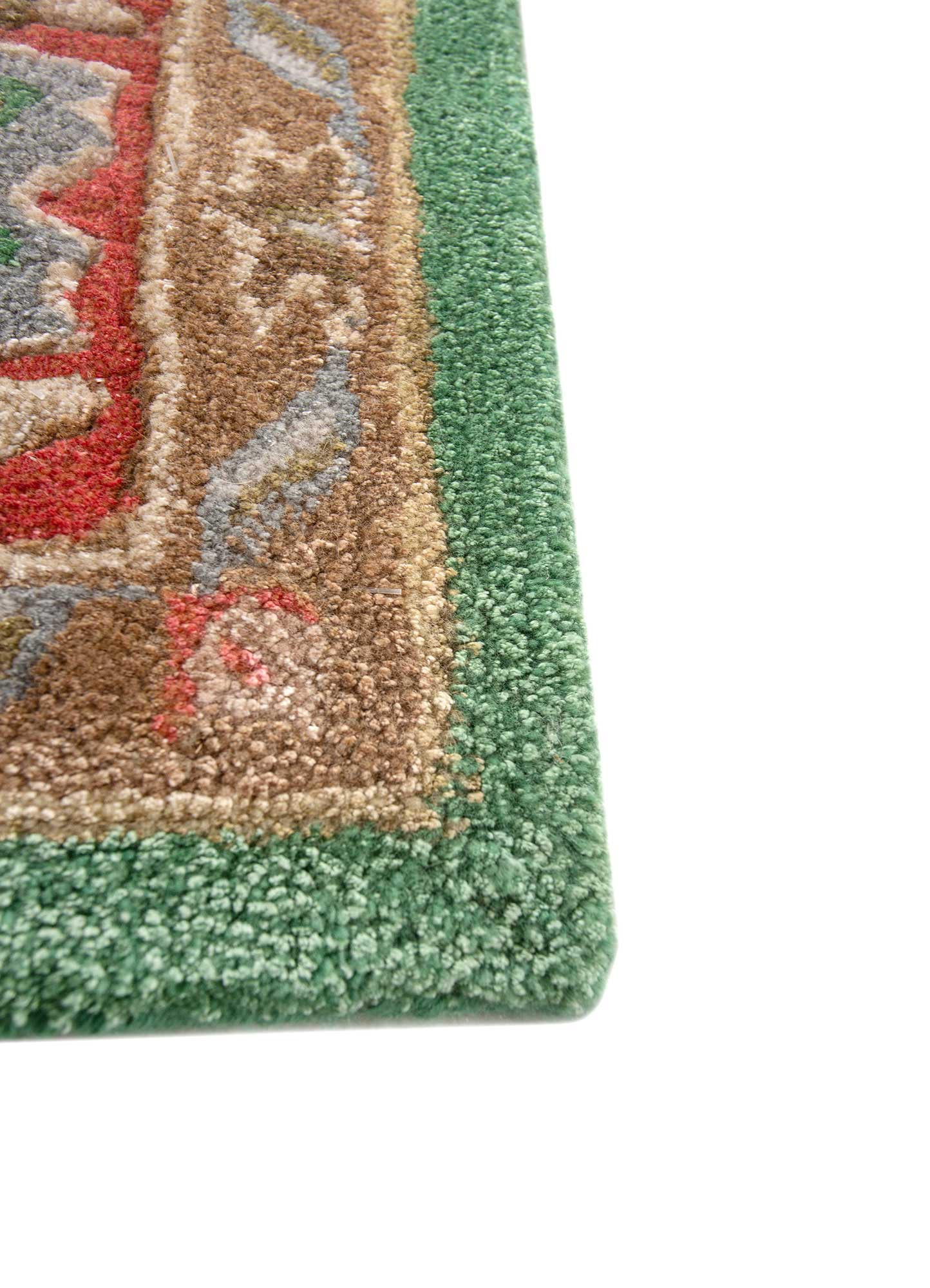 Fairway Green Floral Rug