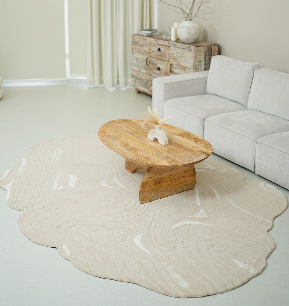 Sandflow Freeform Wool Rug