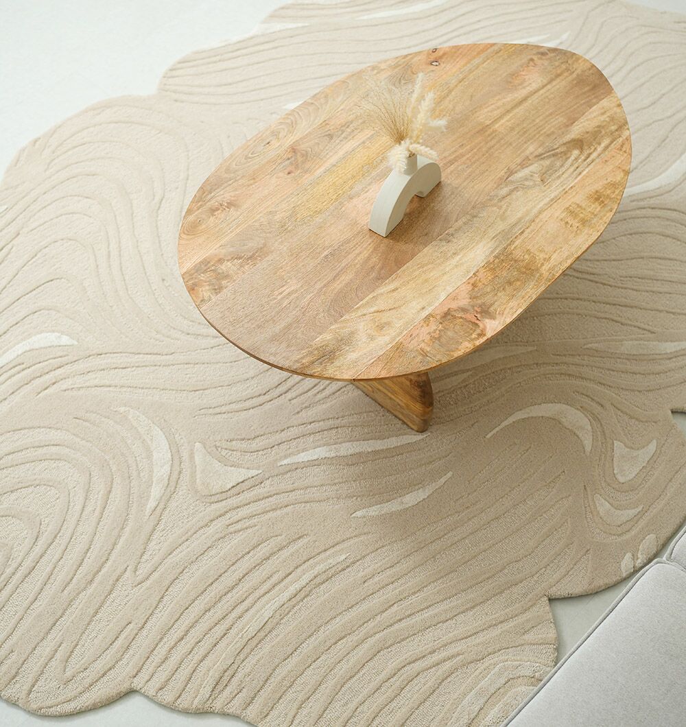 Sandflow Freeform Wool Rug
