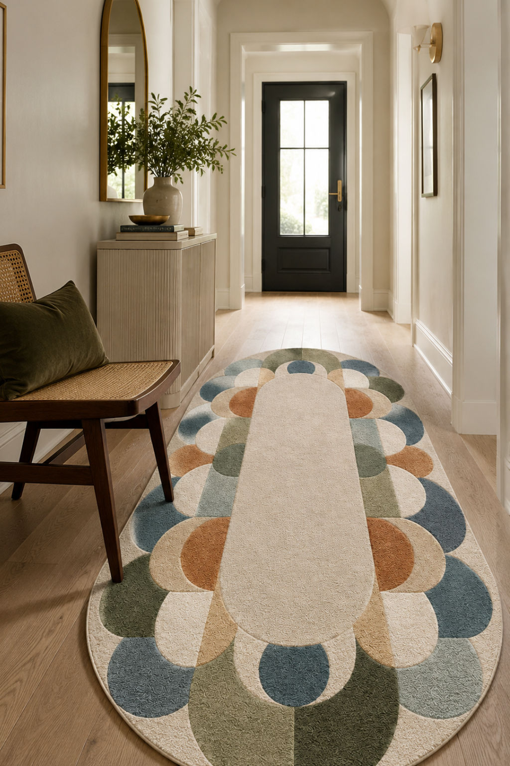 Solara Bloom Oval Rug