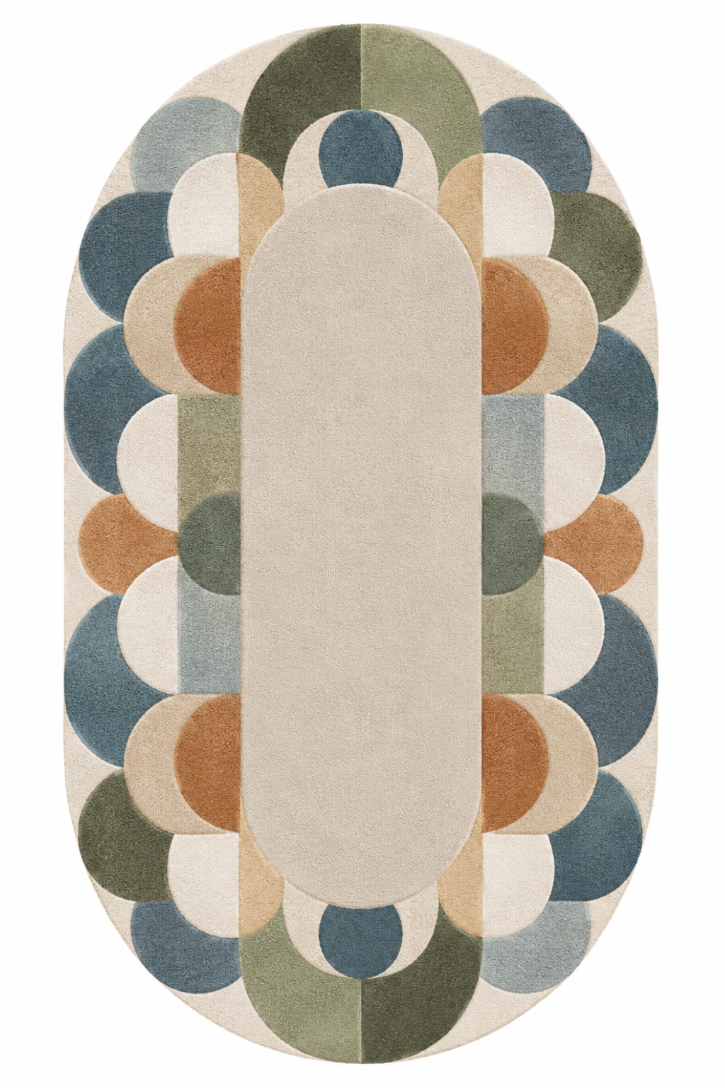 Solara Bloom Oval Rug