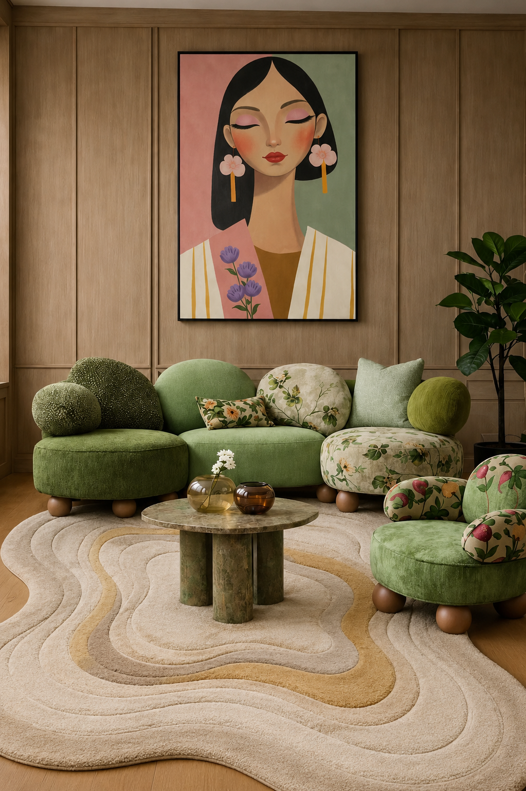 Tides Organic Hand-Tufted Wool Rug