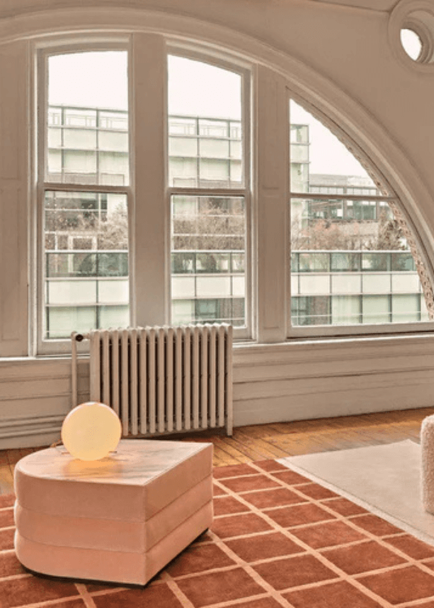 Red Stone Hand-Tufted Rug