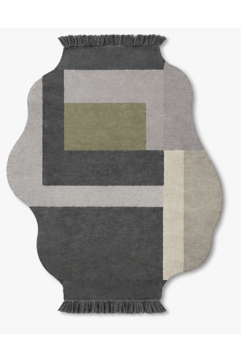 Urban Grid Form – Hand Tufted Modern Abstract Rug