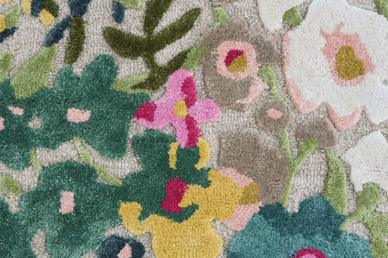 Botanic Reverie – Hand-Tufted Floral Wool Rug