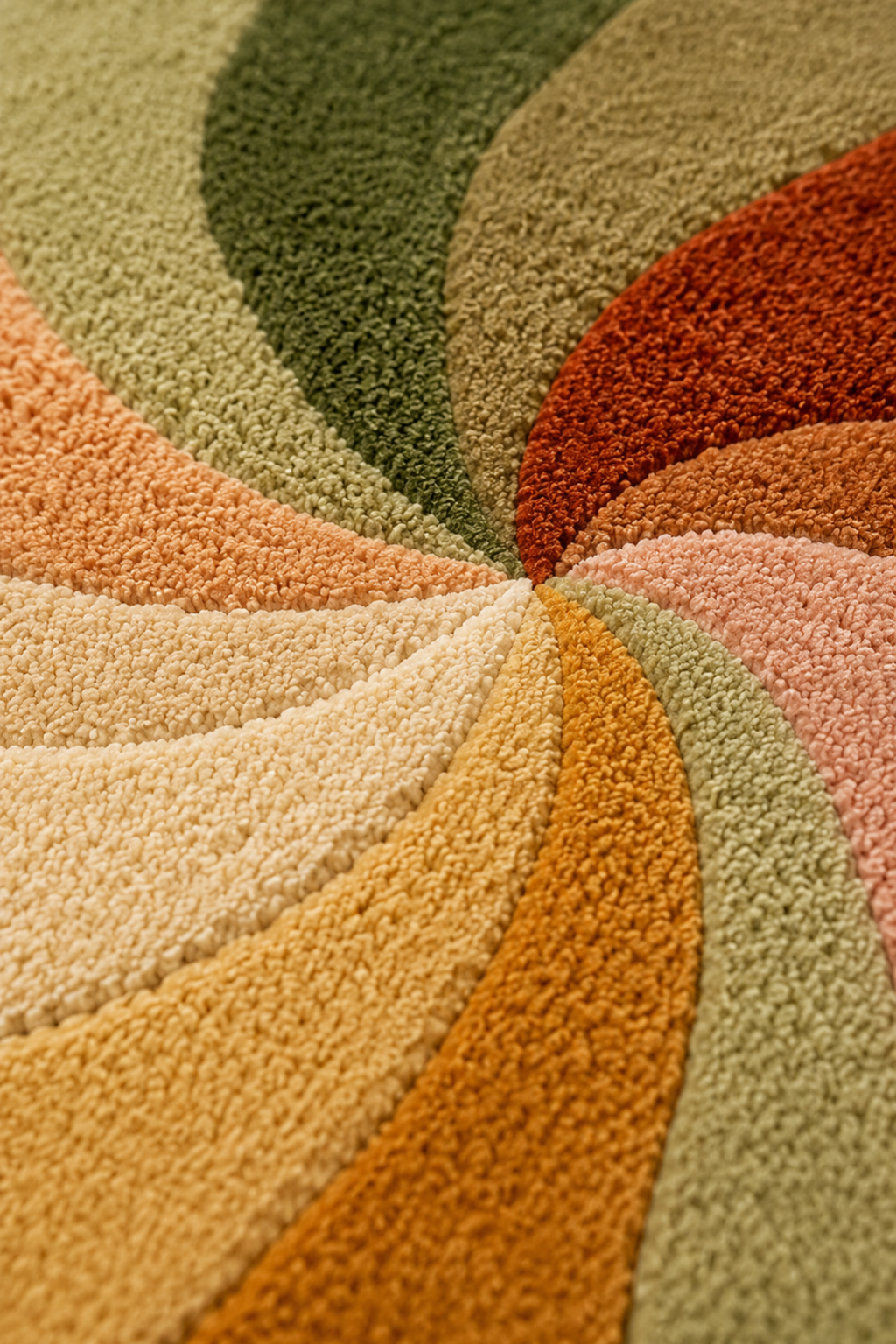 Whirlwind Meadow Oval Rug