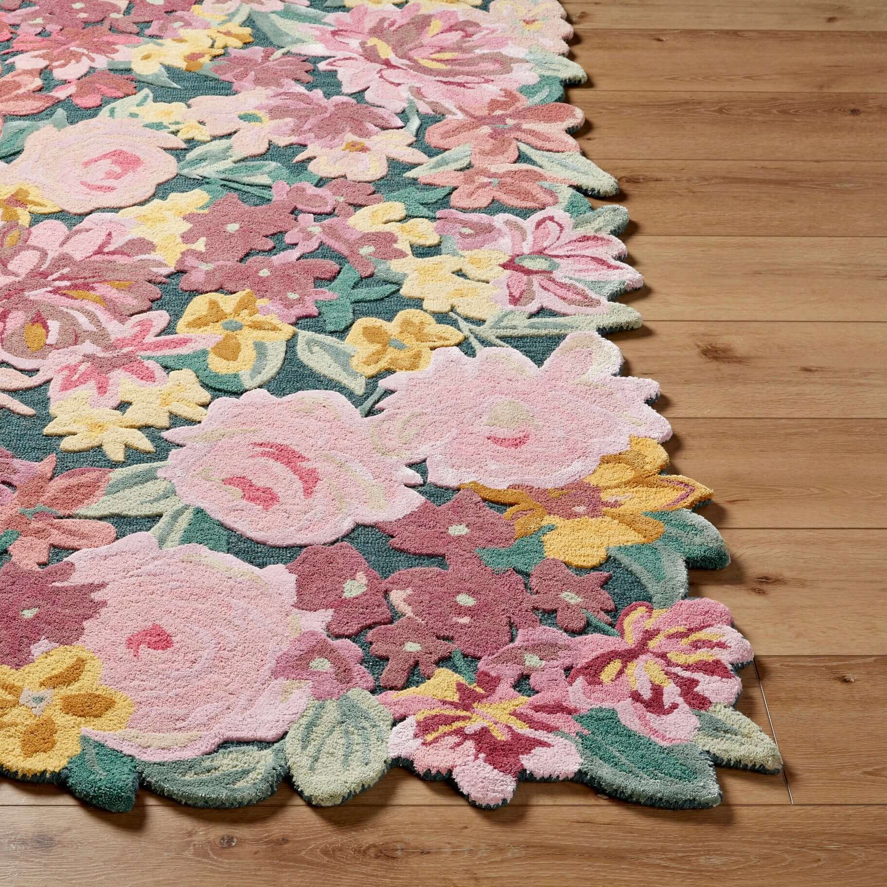 amethyst Floral Hand Tufted Rug