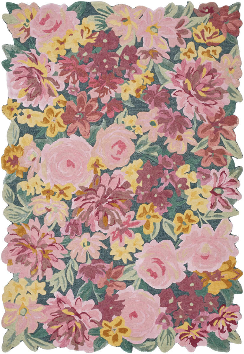 amethyst Floral Hand Tufted Rug