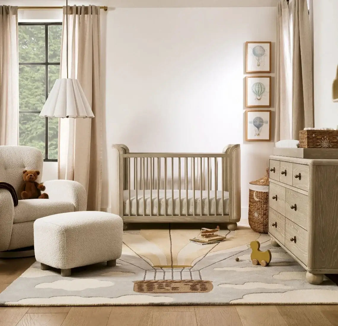 Hot Air Balloon Kids Rug