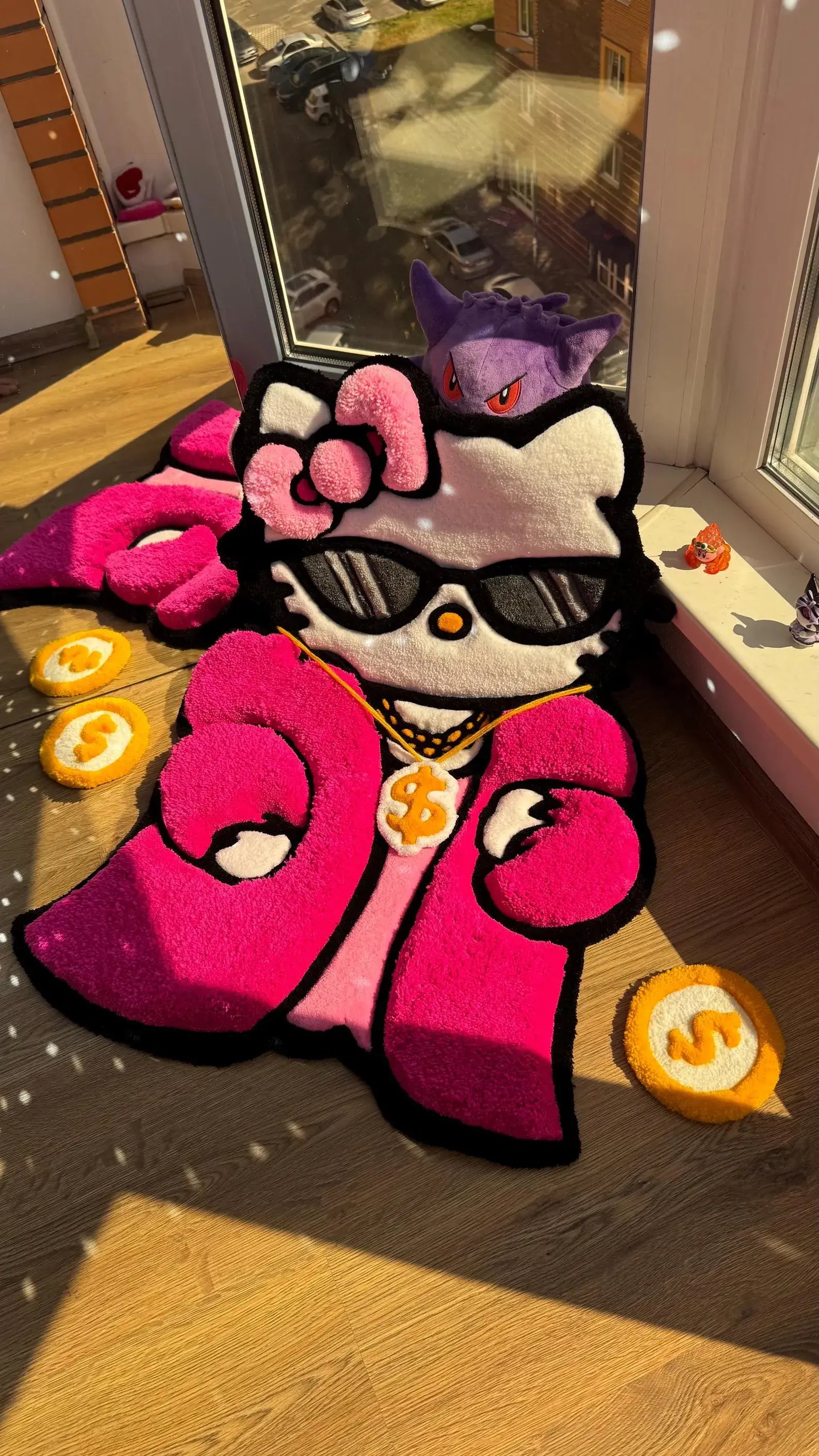 Handmade Kitty Tufted Rug