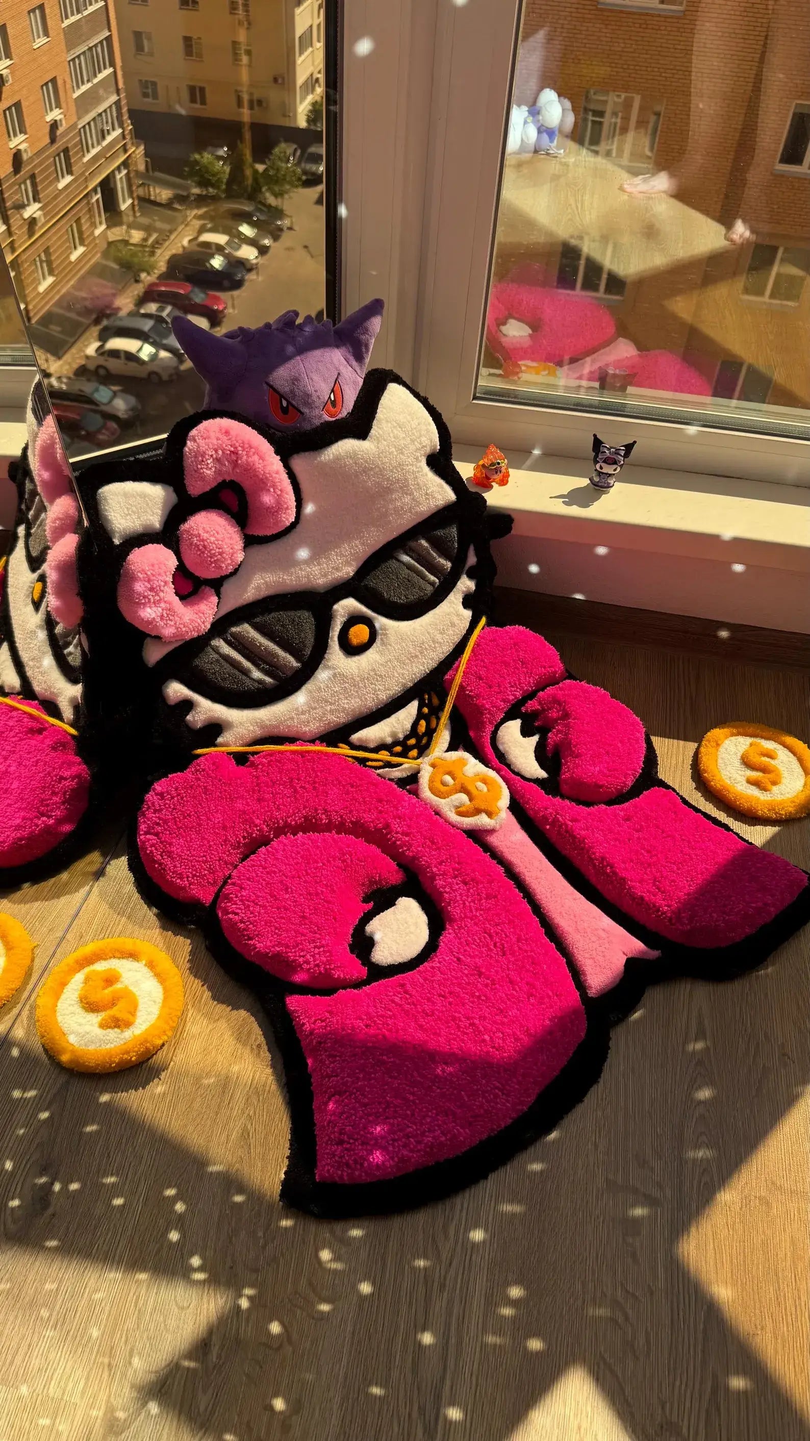 Handmade Kitty Tufted Rug
