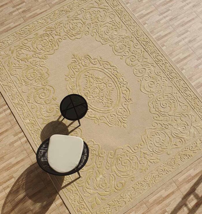 Golden Crest Hand-Tufted Rug