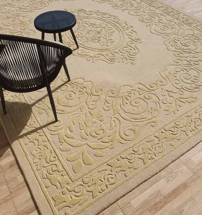 Golden Crest Hand-Tufted Rug