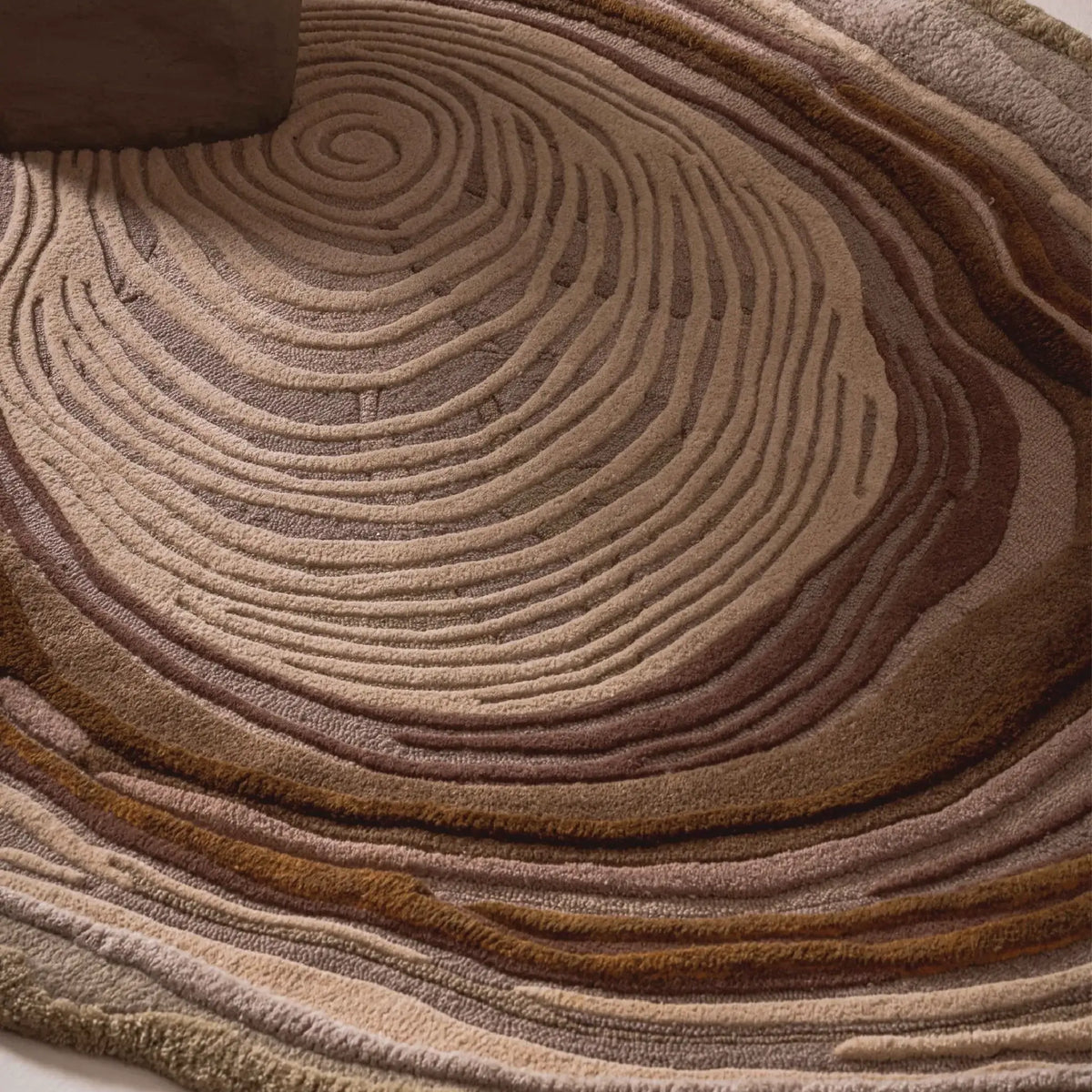 Earth Strata Rug - Nature Inspired Textured Design – Saara Rugs