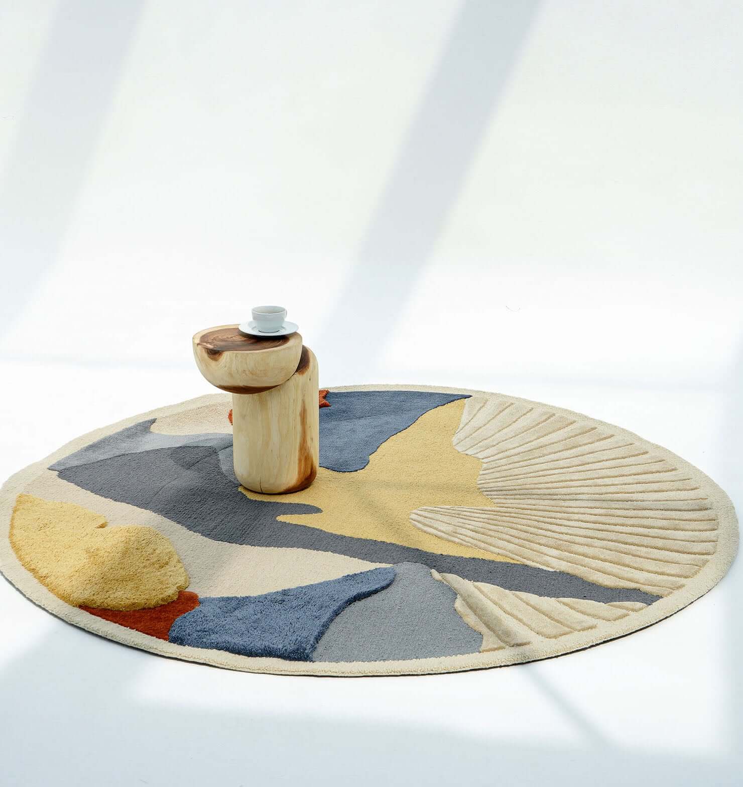 Soleil Drift – Round Wool Rug