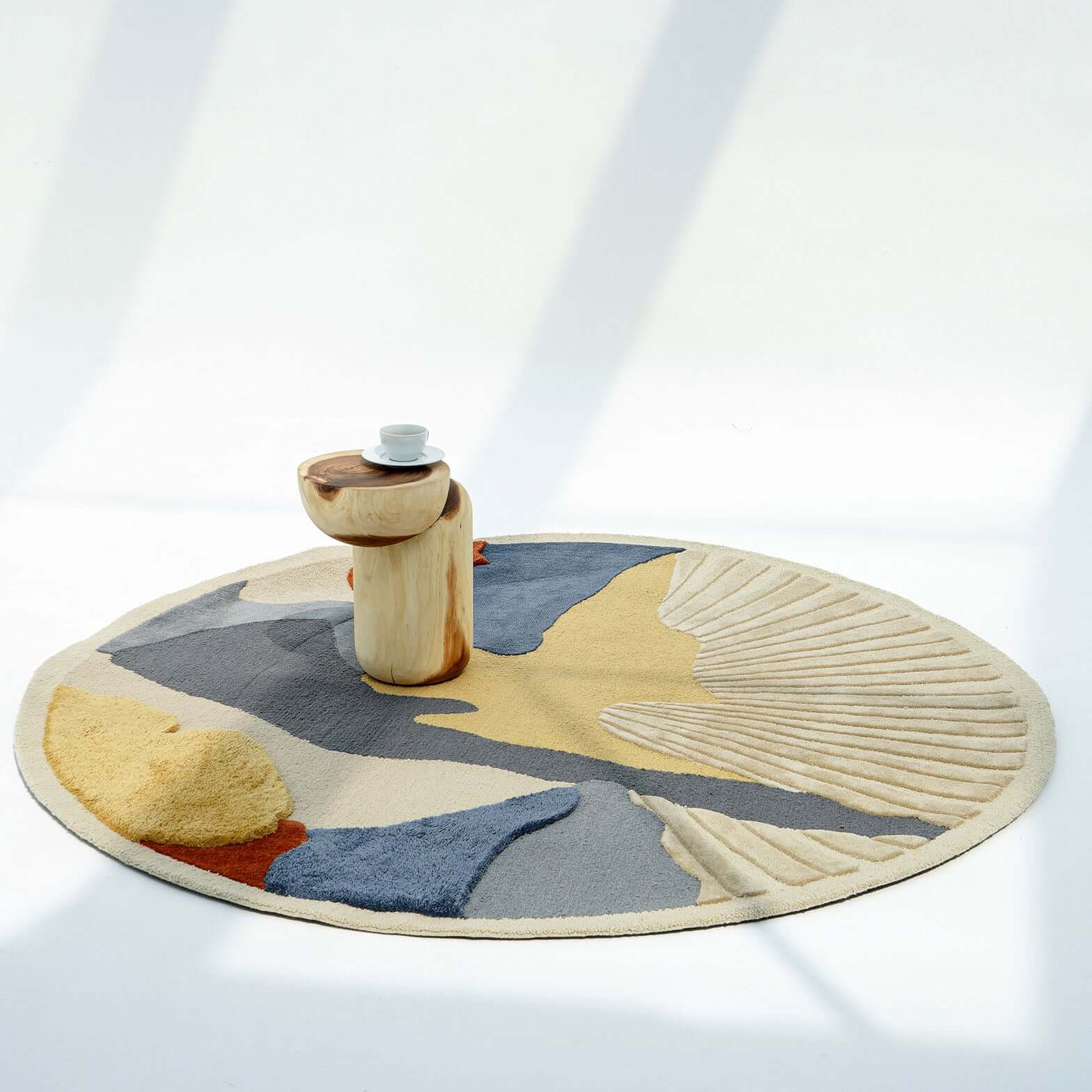 Soleil Drift – Round Wool Rug