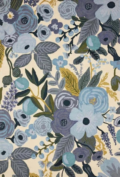 Cream Garden Party Floral Hand Tufted Rug