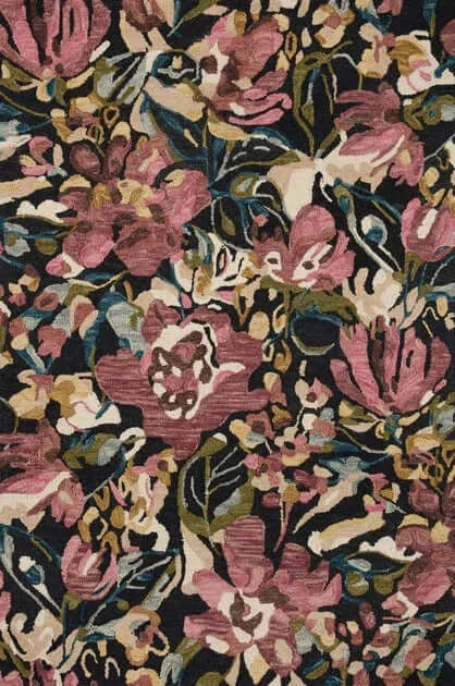 Berry Floral Hand Tufted Rug