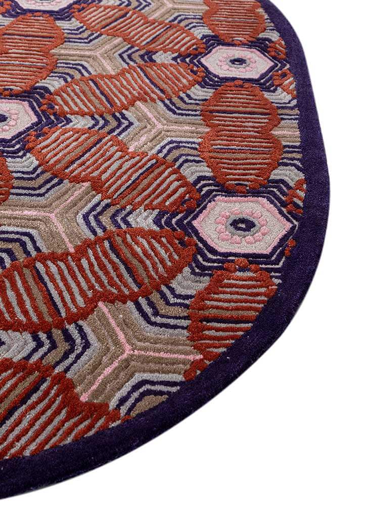 velvet/purple velvet hand tufted Rug