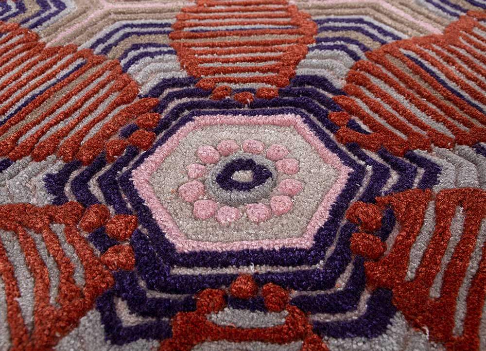 velvet/purple velvet hand tufted Rug