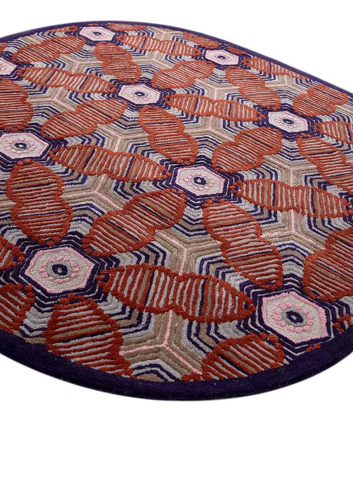 velvet/purple velvet hand tufted Rug