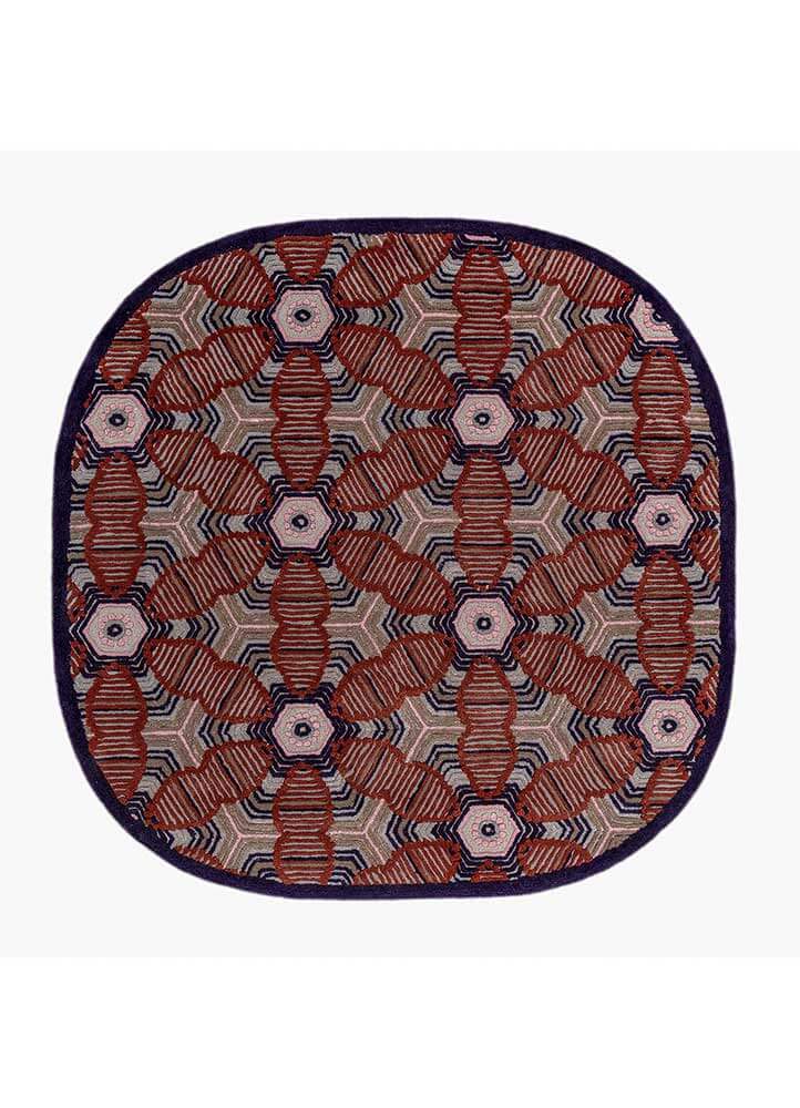 velvet/purple velvet hand tufted Rug