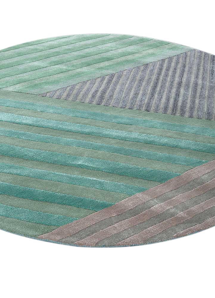 aqua haze foam hand tufted Rug