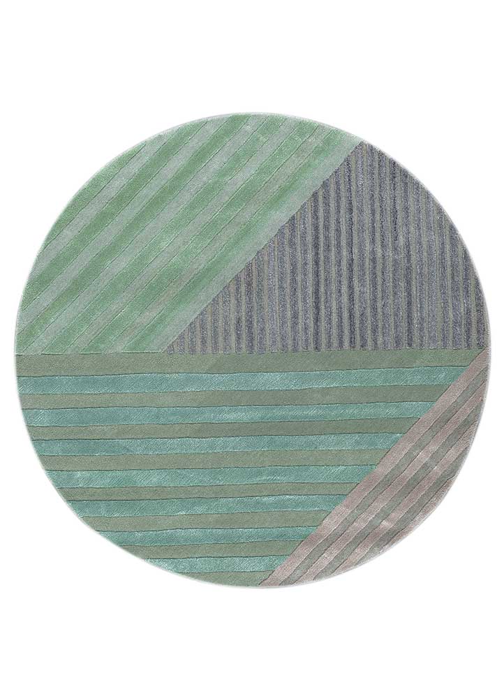 aqua haze foam hand tufted Rug