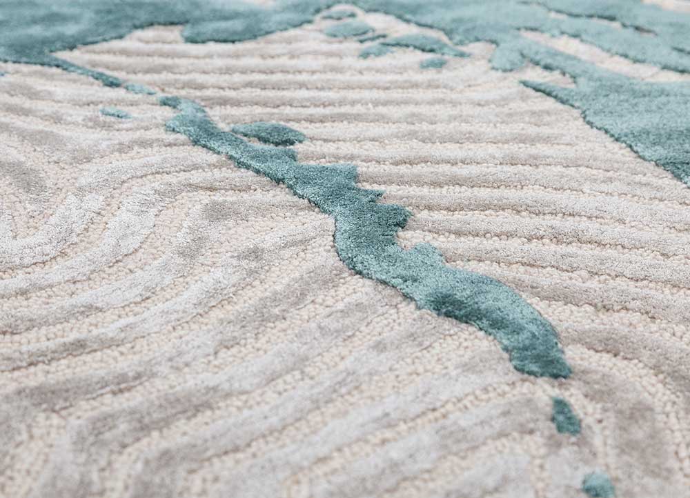 ash silver hand tufted Rug