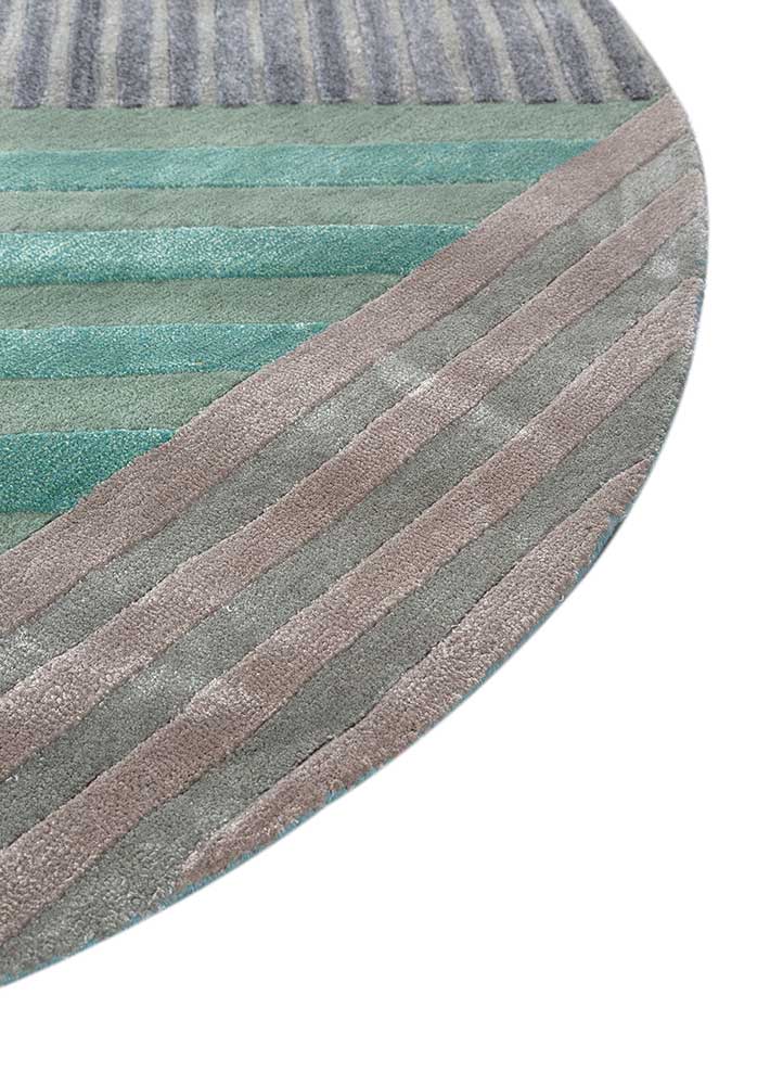 aqua haze foam hand tufted Rug