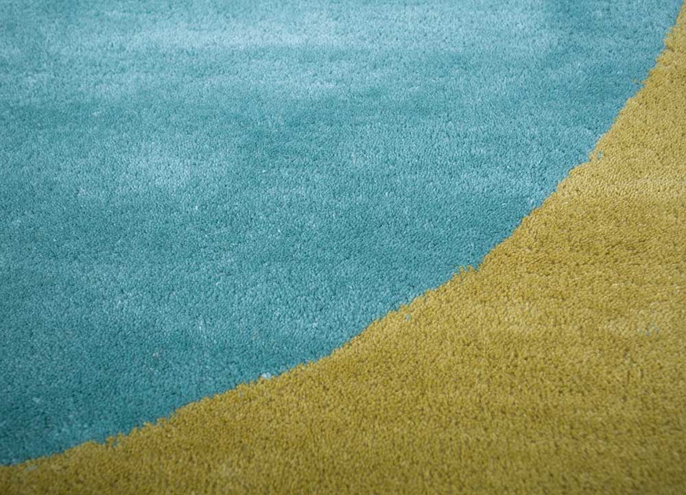 teal blue/gray hand tufted Rug