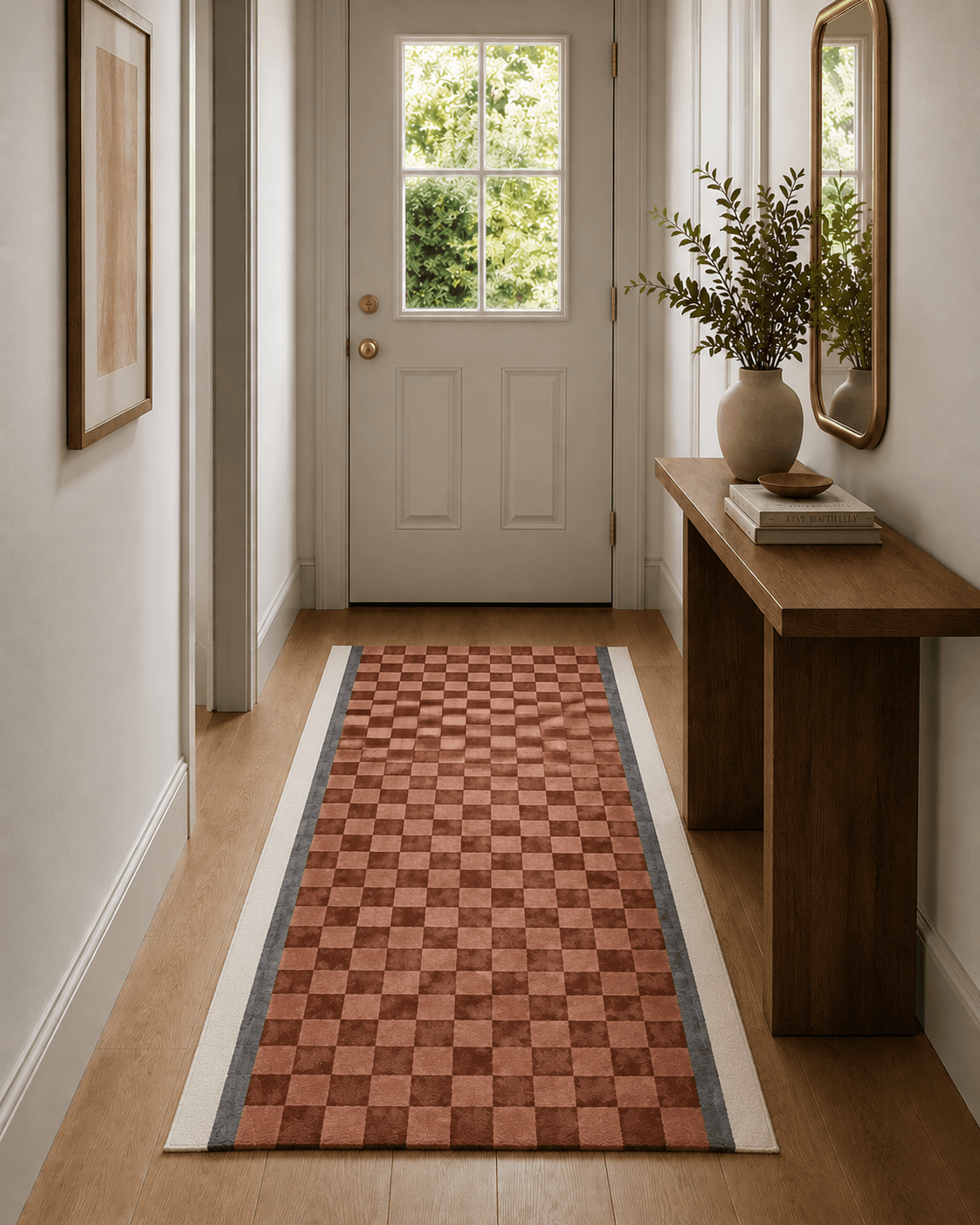 Garnet Geometric Hand-Tufted Rug