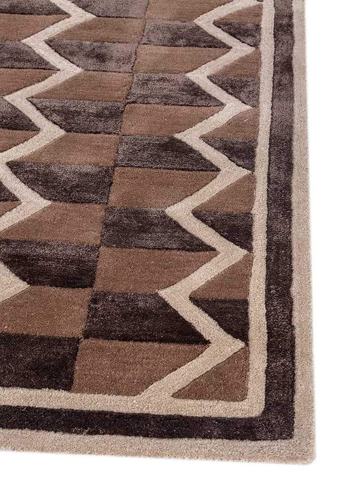 tawny brown hand tufted Rugs
