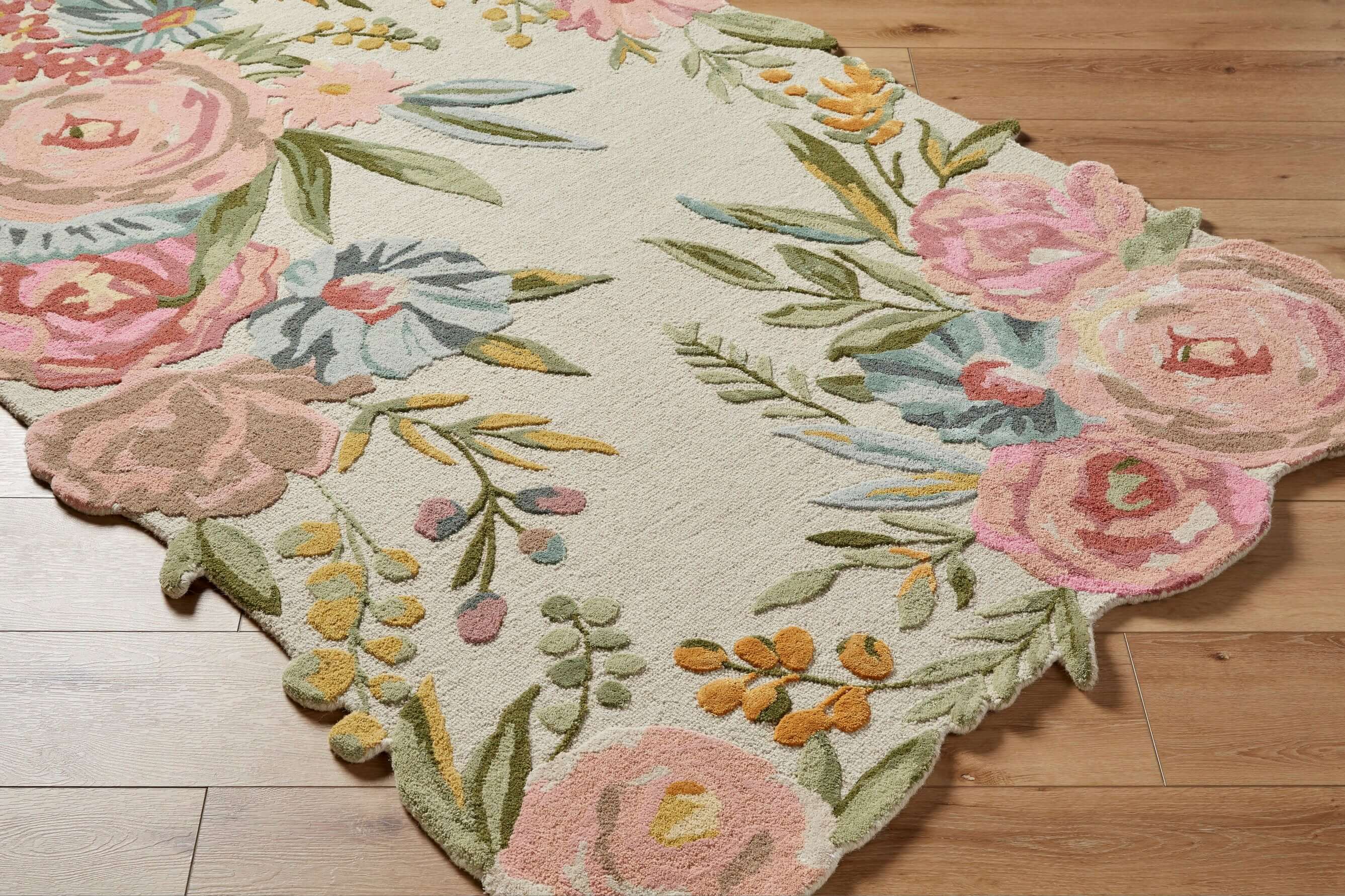 wasabi Floral Hand Tufted Rug